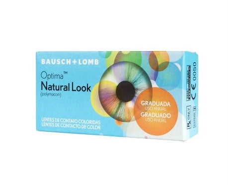 Lentes Coloridas Optima Natural Look Blister Graduada Anual