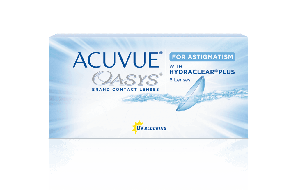 Lentes De Contato Acuvue Oasys PARA ASTIGMATISMO com Hydraclear Plus - Ótica em Brasília - Óculos de Grau e Lentes de Contato