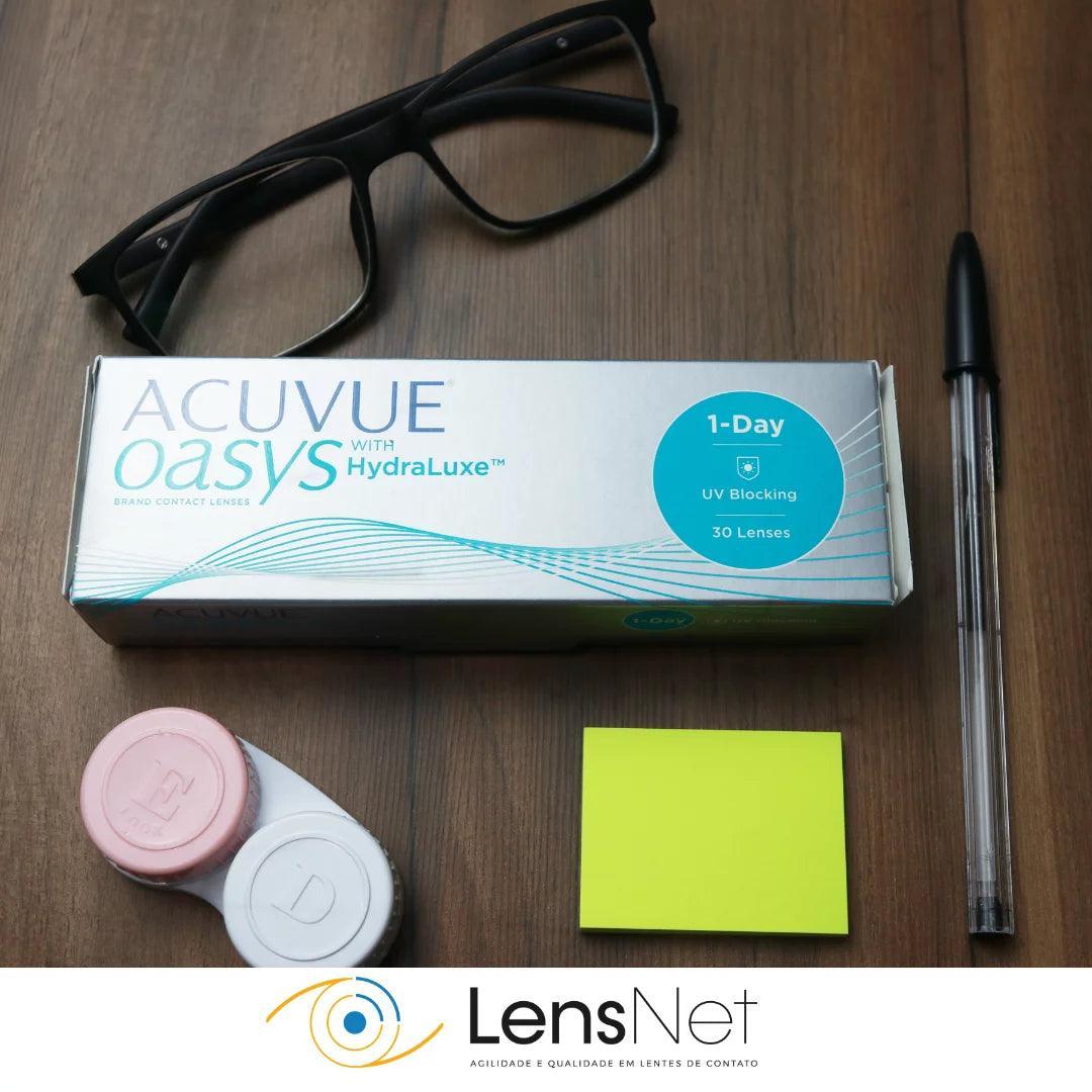 Lentes De Contato 1-Day Acuvue Oasys com Hydraluxe - Ótica em Brasília - Óculos de Grau e Lentes de Contato