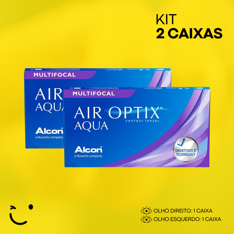 2 Caixas [1 caixa para cada olho] AIR OPTIX AQUA MULTIFOCAL