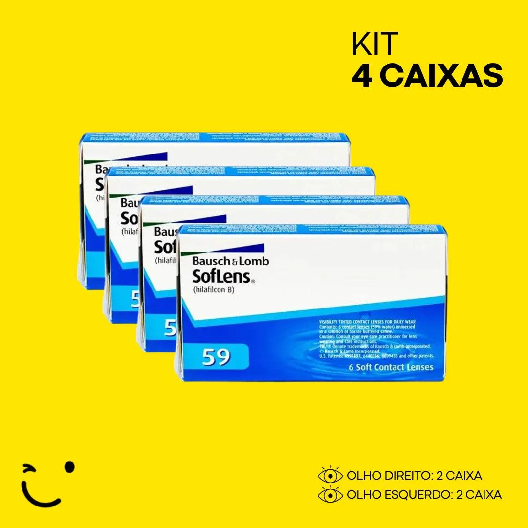 4 CAIXAS [2 CAIXA PARA CADA OLHO] SOFLENS 59