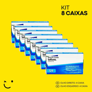 8 CAIXAS [4 CAIXA PARA CADA OLHO] SOFLENS 59