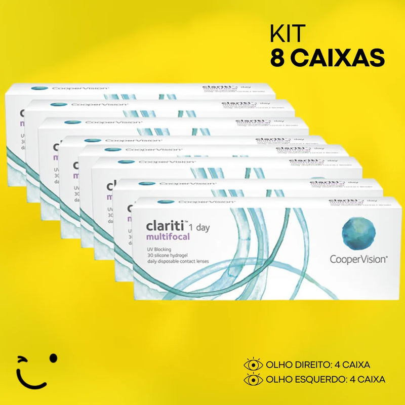 8 caixa [4 caixa para cada olho] Lentes de Contato Clariti 1-Day Multifocal