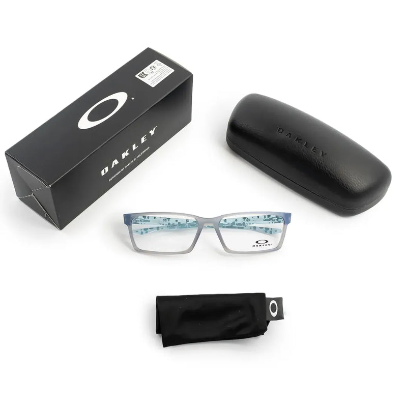 Armação Traslucido cinza para óculos de grau Oakley Overhad - OX8060 0659