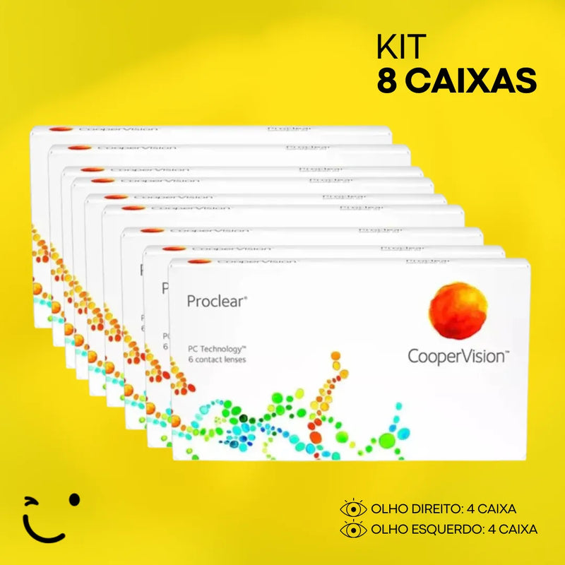 8 caixas [4 caixa para cada olho]  Proclear