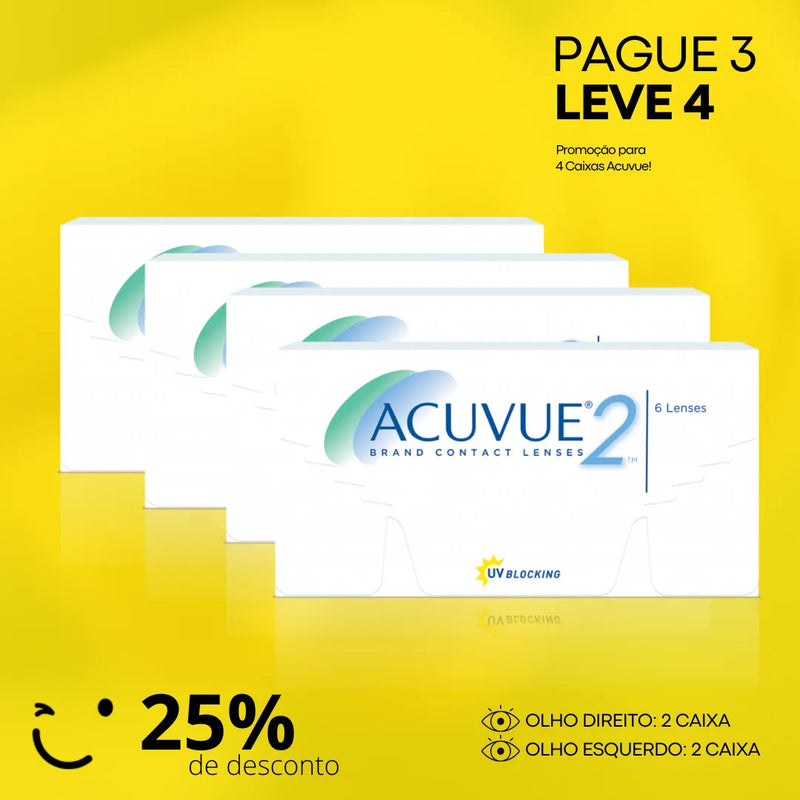 COMBO PAGUE 3 LEVE 4 [25% DE DESCONTO] ACUVUE 2