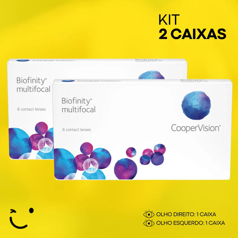 2 caixas [1 caixa para cada olho] Biofinity Multifocal