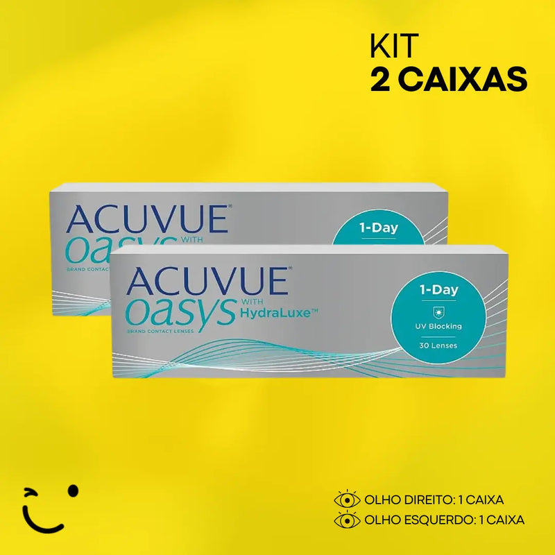 2 Caixas [1 caixa para cada olho] 1-DAY ACUVUE OASYS