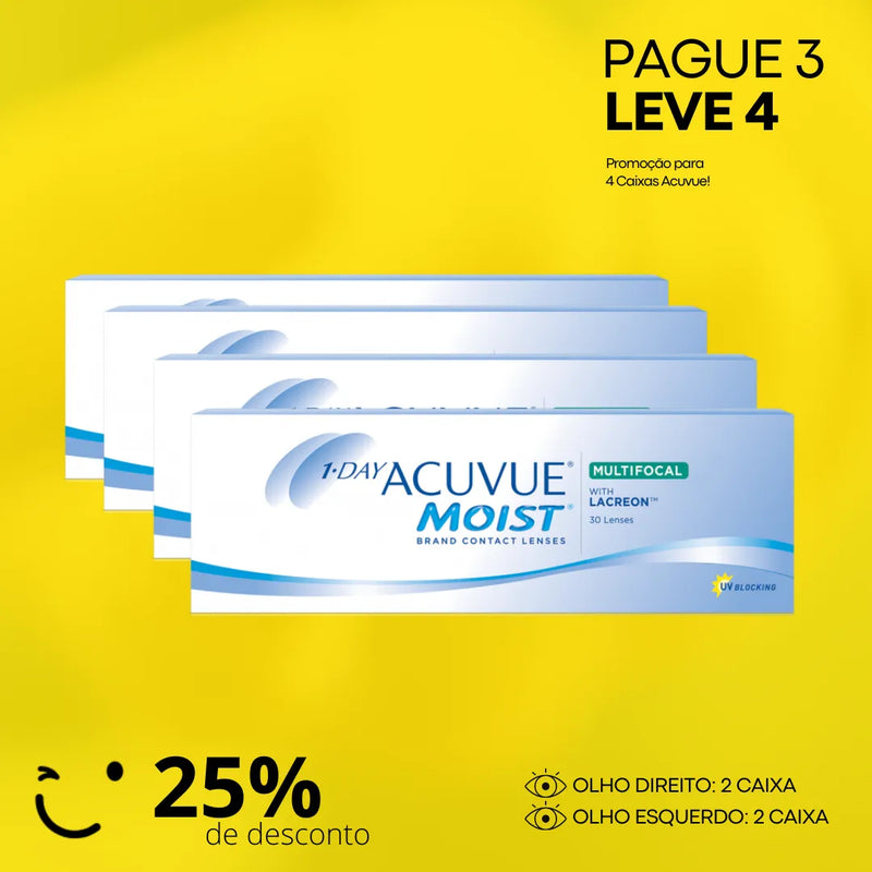 COMBO PAGUE 3 LEVE 4 [25% DE DESCONTO] 1-DAY ACUVUE MULTIFOCAL