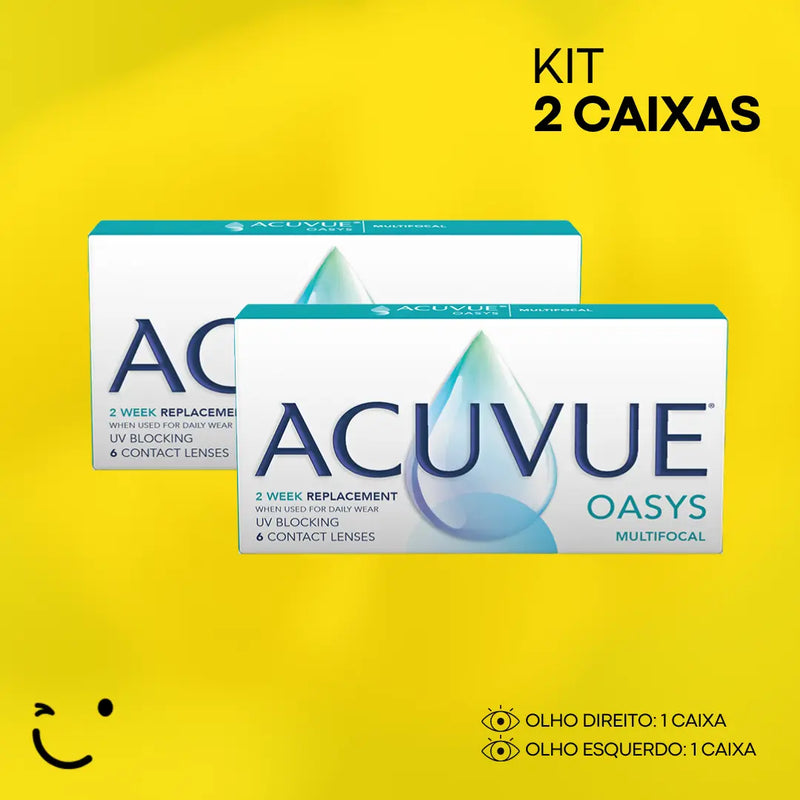 2 CAIXAS [1 CAIXA PARA CADA OLHO] Acuvue Oasys multifocal