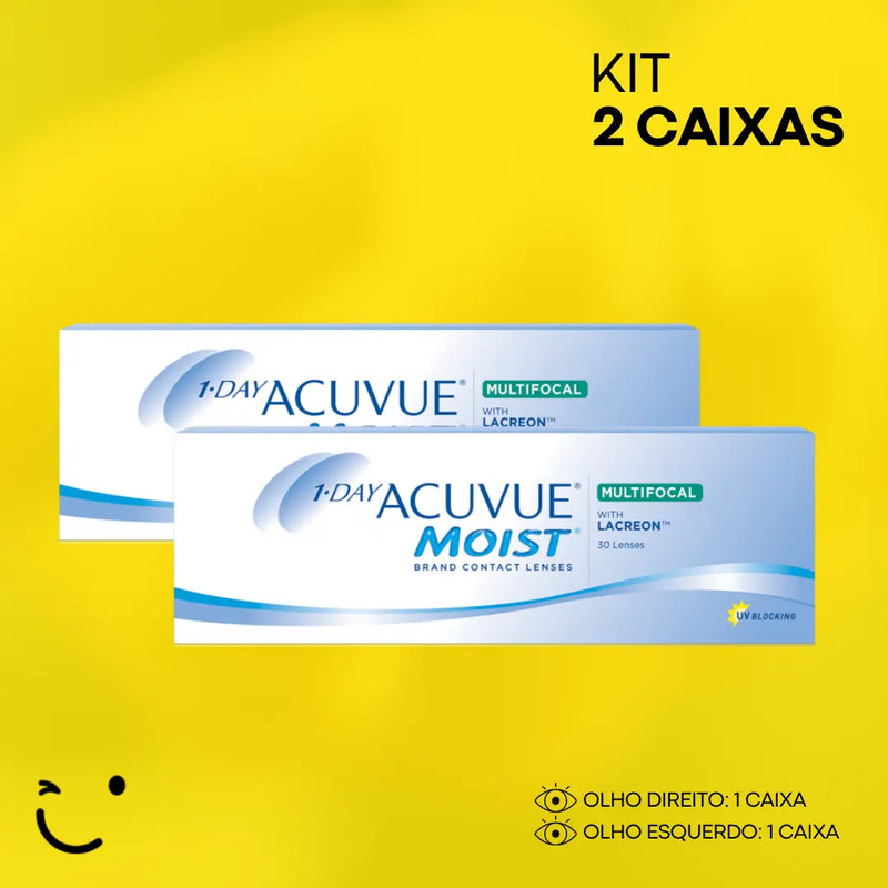 2 Caixas [1 Caixa para cada olho] 1-DAY ACUVUE MOIST