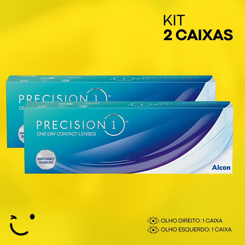 2 caixas [1 caixa para cada olho]Precision 1-Day Precision